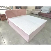 Oblazinjena postelja boxspring FORENA 160x200 cm staroroza Vzmetnica: Vzmetnica Bonell