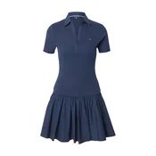 Tommy Jeans Obleka Slim Mini temno modra