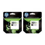 HP - Komplet kartuš HP CH563EE nr.301 XL (črna), dvojno pakiranje, original