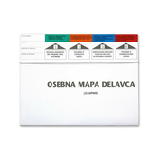 Mapa osebna delavca grafis viseča