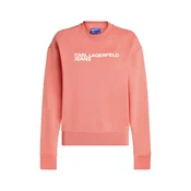 KARL LAGERFELD JEANS Majica ESSENTIAL staro roza/bela