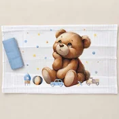 Muslin tetra pelene Meda plavi 80x80 cm