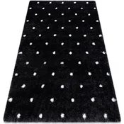 Rugsx Preproga FLUFFY 2370 košati točke - antracit 200x290 cm Siva
