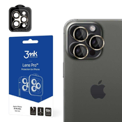 shumee Apple iPhone 15 Pro Max - 3mk zaščita leč Pro temno zlata