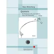 Quintett für Klarinette, 2 Violinen, Viola und Violoncello. Partitur