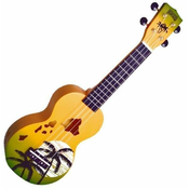 Mahalo Hawaii Hawaii Green Burst Soprano ukulele