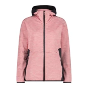 CMP WOMAN JACKET FIX HOOD, ženska pohodna jopa, roza 35G2906