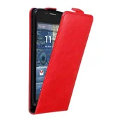Cadorabo Cadorabo Ohišje, združljivo z Motorola MOTO G2 v rdeče jabolko - Zaščitni ovitek v obliki flipa z magnetnim zapiranjem, (20563479)