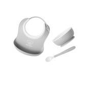 Baby Feeding Set, 3 pcs - Grey