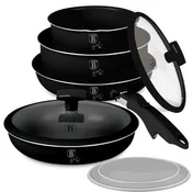 Berlingerhaus Komplet posode s titanovo prevleko BH-8257 9 pcs Matte Black Collection