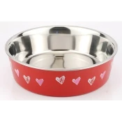 Moksi Bella bowls Cinija za pse, Crvena, 13 cm