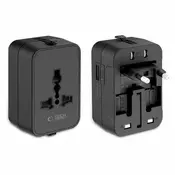 Tech-Protect TA300 putni punjac EU / UK / US / AU 800–1920W, crna