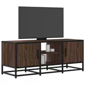 TV ormaric boja hrasta 100x35x41 cm konstruirano drvo i metal
