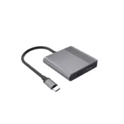 A-CM-HDMIFDPF-01, Gembird USB C-type muski na HDMI + DisplayPort zenski adapter