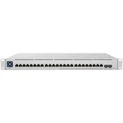 UBIQUITI Enterprise 24 PoE; (12) 2.5 GbE, (12) GbE; all PoE+ ports; (2) 10G SFP+ ports; 400W total PoE availability; DC power backup-ready; Layer 3 sw