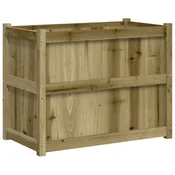 Vidaxl Vrtno cvetlično korito 90x50x70 cm impregnirana borovina