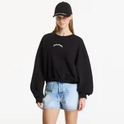 Mikina Palm Angels Curved Logo Loose Crop Crew Black/ Cream L