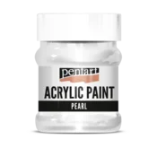 Biserna akrilna barva Pentart 230 ml - bela