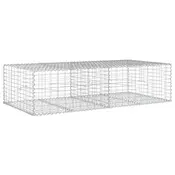 Gabionska košara s poklopcem 200x100x50 cm pocincano željezo