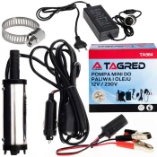 Črpalka za izčrpavanje kurilnega olja 12 V/230 V potopna črpalka mini + adapterji TA564