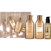 Redken All Soft darilni set za suhe lase
