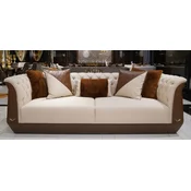 Casa Padrino luxury Chesterfield sofa natural/brown/gray - Living room sofa - Hotel sofa - Living room furniture - Hotel furniture - Chesterfield furniture - Luxury furniture