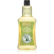 Reuzel 3 in 1 Tea Tree vlažilen in pomirjajoči šampon, balzam in gel za prhanje za moške