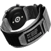 Overboard Najlonski pašček MP84 za Samsung Galaxy Watch 4/5/6 40/42/43/44/45/46/47MM, siv