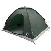 vidaXL Kamperski šotor s streho Vojaška zelena 275 x 215 x 125 cm