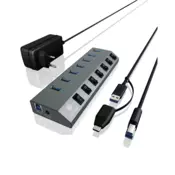 RaidSonic IB-HUB1701-C3 7 port USB 3.0 Type-A Hub