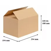 TRANSPORTNA KARTONSKA ŠKATLA TRISLOJNA 294x194x100-188mm
