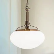 ORION Visece svjetlo Delia od starog mesinga, 1 lampa - Dnevni boravak/blagovaonica - Anticki - starinski mesing, opal bijela - Metal