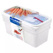 DOMINO komplet Posod za zamrzovanje 3 x 1,2 L