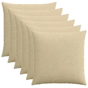 Vidaxl Prevleka za blazino 6 kos HEERLEN Siva zelena 70 x 70 cm
