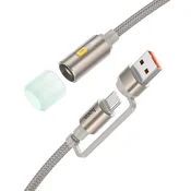 Hoco USB-A/USB-C kabel za LED-svetilko Hoco, 0,3 m, UA38C, zlata barva