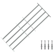 Sigurnosna rešetka za prozore s 4 poprecne šipke 3 pcs