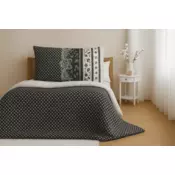 Ljubki dom Bombažna posteljnina za 2 postelji CANZONE BLACK, črna Velikost posteljnine: 2 kosa 70 x 90 cm | 2 kosa 140 x 200 cm