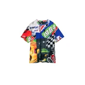 Desigual Majica modra / rumena / zelena / rdeča