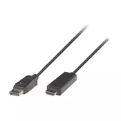 Kabl Displayport M - HDMI AM, single link 3m
