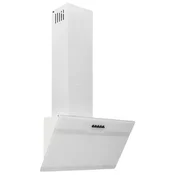 Vidaxl Kuhinjska napa 60 cm jeklo in kaljeno steklo bela