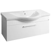 AKIRA Vanity Unit 96x42x34cm, bela - Bela - 96x42x34,5 cm - Aqualine - AKIRA - 24 - MDF/laminat - 960 - 420 - 345 - 14
