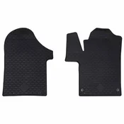 vidaXL Avto preproga 2 pcs Črna TPE
