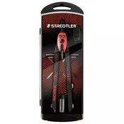Staedtler šestilo Norix, v plastnični škatli, rdeč