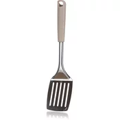 Obračalka z luknjami 34,5x8cm NATURAL iz nerjavečega jekla/PP