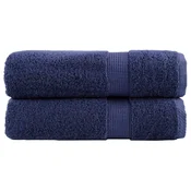 Premium rucnici za ruke SOLUND 2 kom. tamnoplavi 50x100 cm 600 g/m2
