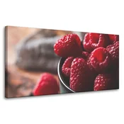 shumee Platno s tiskom Rdeča malinova kuhinja 80x40 cm