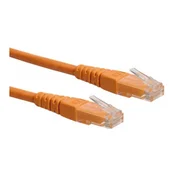 ROLINE Roline 21.15.1547 RJ45 omrežni kabel\, Patch kabel CAT 6 U/UTP 2.00 m oranžna  1 kos, (20420603)