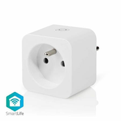 Nedis WIFIP121EWT - Pametna vtičnica WiFi |Tip E (CEE 7/6)| -10 - 45 °C | Android / IOS | Bela