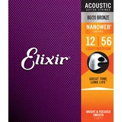 ELIXIR 12-56 LIGHT MEDIUM NANOWEB ACOUSTIC