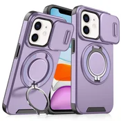 Maska za mobilni telefon iPhone 11 CAMSHIELD RING STAND, Ljubicasta